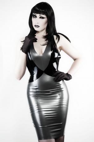 Loop Latex Dress