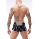 Basic Latex Shorts mit Reißverschluss