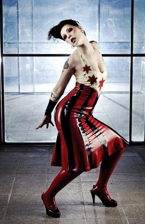 Poisonous Lillies Latex Dress