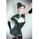 On Duty Latex Uniform Dress