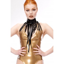 Long Fringe Latex Collar