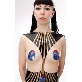 Sacred Scarab Latex Pasties