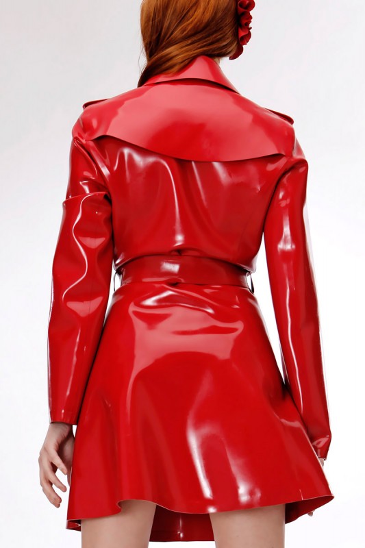 Latex Trench Coat Basic - Savage Wear