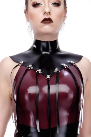 Maryann Fringed Latex Collar