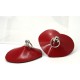 Heart-Shaped Latex Pasties with Ring of O