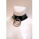 Halsband mit zwei Ringen