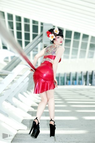 Pin-Up Dancer Latex Rock Basic