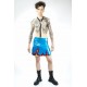 Flame Latex Men Skirt