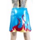 Flame Latex Men Skirt