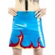 Flame Latex Men Skirt