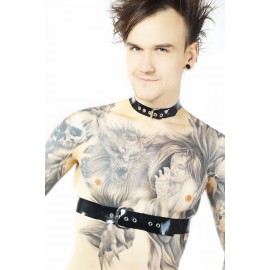 Latex Space Harness Collar