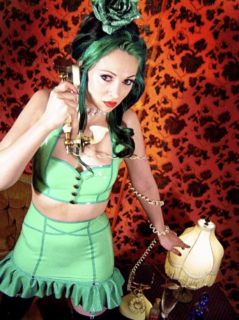 Pin-Up Dancer Latex Oberteil