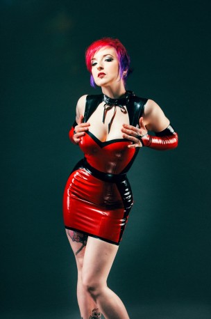 Illusion Latex Dress